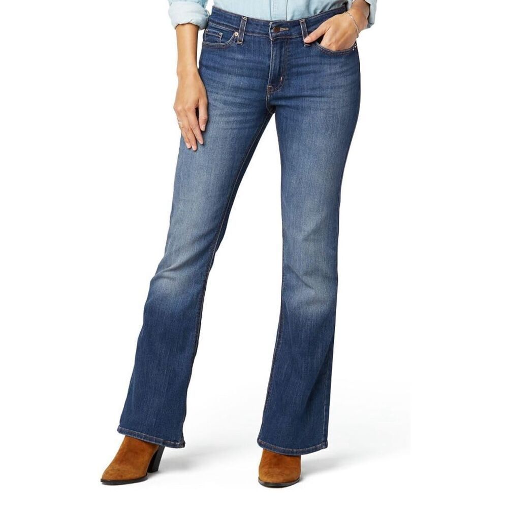 Signature by Levi Strauss & Co. Gold Women's Midrise Bootcut Jeans Blue Size 12M